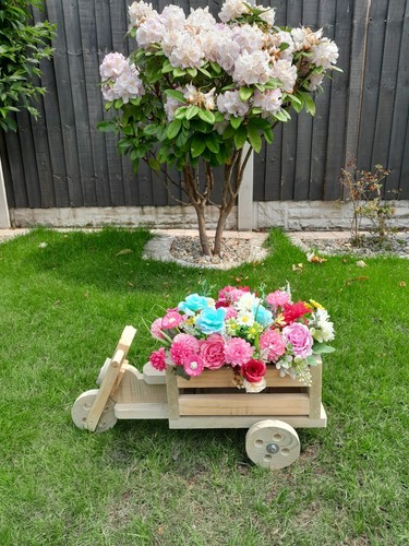 Wooden trike garden flower - wooden, trike..