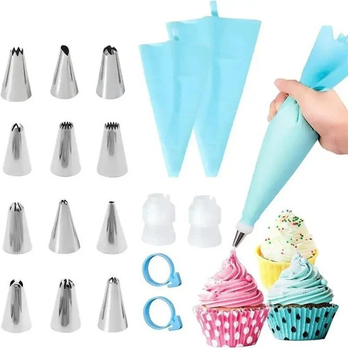 Cake decorating kit with - cake,