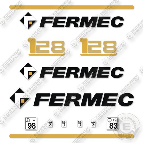 Fits terex fermec - fits, decal