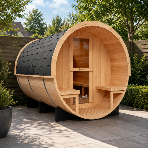 Kove outdoor barrel - sauna, –