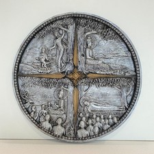 Unusual Buddha Wall Plaque Depicting The Life Of Buddha.....