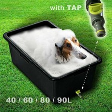 Pet DOG CLEANING BATH /// + TAP DRAIN VALVE Multi Purpose Tub Bathtub // 4 Sizes