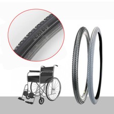Black Solid  Wheelchair Tyre 24x1 3/8 inch