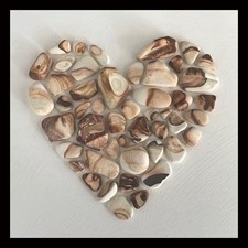 48 Sea Pottery Pieces - Iron Stained Sea Pottery for Arts, Crafts and Jewelry