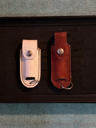 Pair leather keychain mace - pair, of