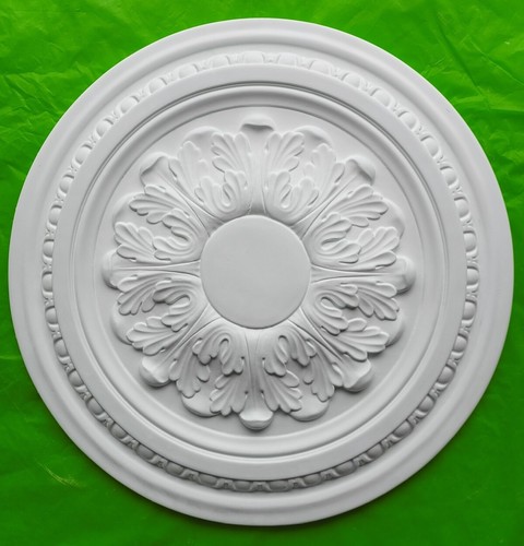 Plaster ceiling rose egg and - egg,