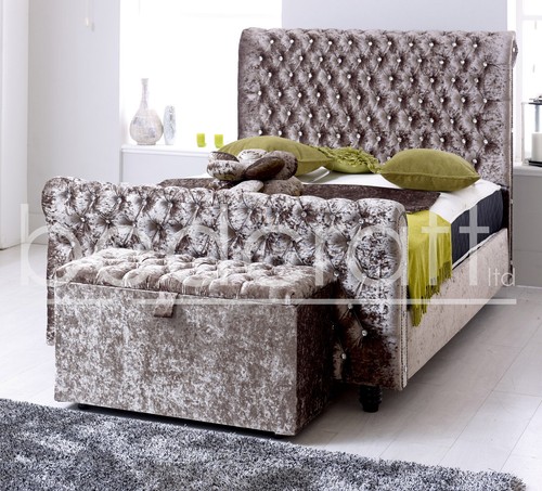Diamante chesterfield sleigh - diamante,
