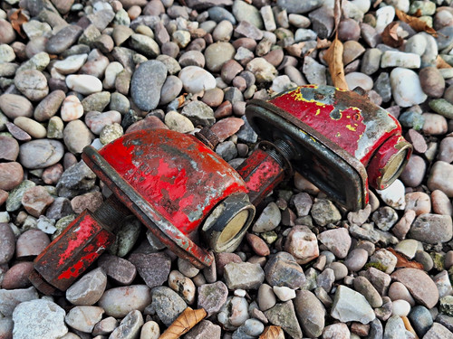 Vintage military side lights - military,