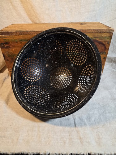 Vintage black speckled - vintage, 1/2"