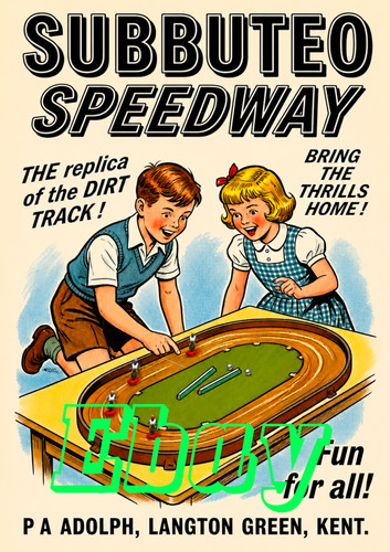 Speedway subbuteo advertising - subbuteo,