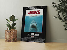 Jaws 1975 Classic Movie - Canvas - Framed or Poster Available