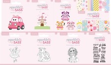 Crafters Companion - Sparkle and Sass Collection - Metal Dies, Stamps or Paper