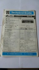 NATIONAL RX-F15 Stereo Radio Cassette Boombox Original Technical Guide