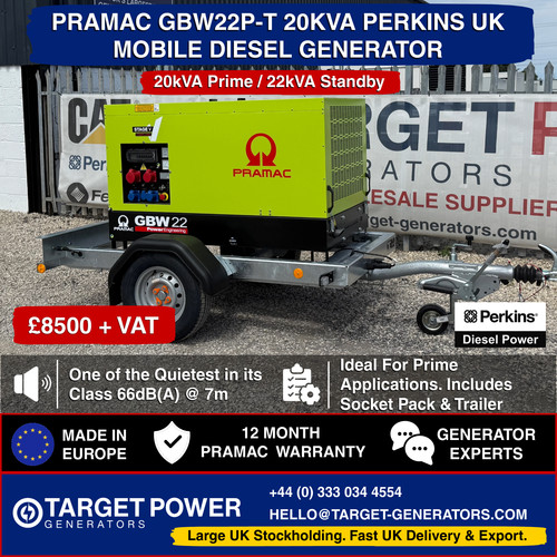 Pramac perkins 22kva 17kw - pramac, 400v