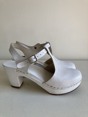 Swedish hasbeens white leather - swedish,
