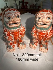 Pair of large imari foo dogs
