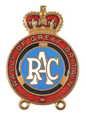 Vintage Old The RAC Motor Car Rally Of Great Britain Participants Enamel Badge