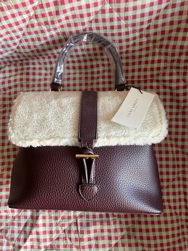 Laura ashley handbag burgundy - laura,