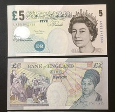 UNC England £5 Five Pound