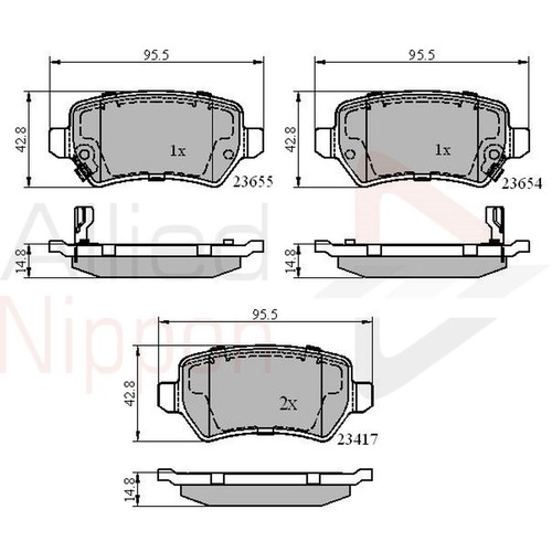 Brake pads set - brake,