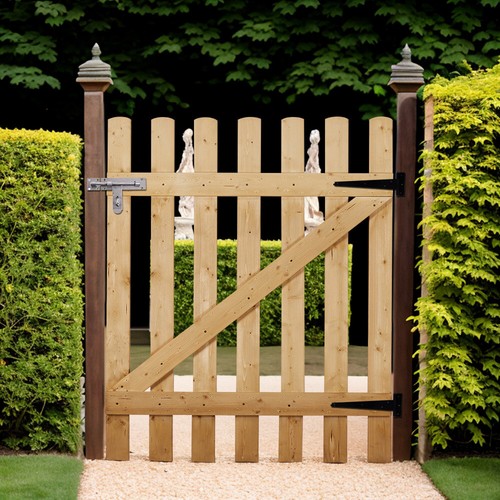 6ft wood picket garden - picket,