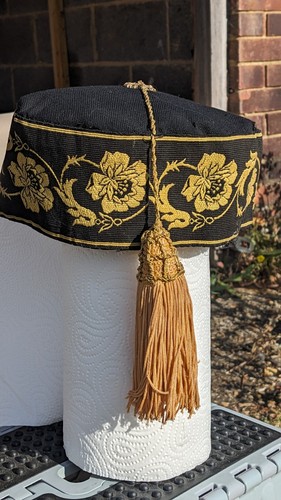 Antique victorian smoking cap - victorian,