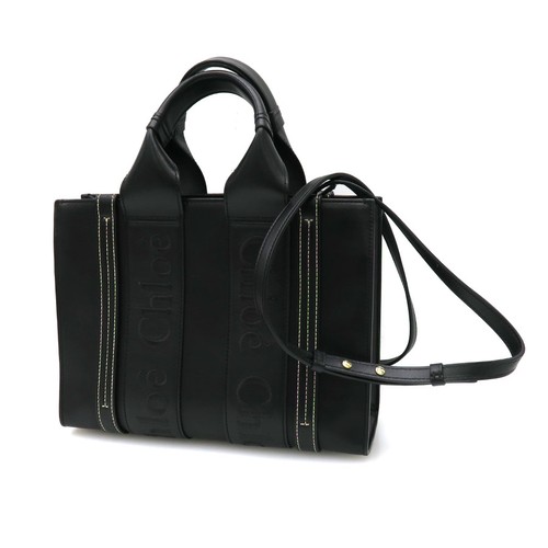 Chloe woody leather - leather, black