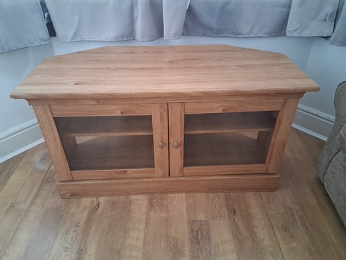 Oak corner unit - tv,