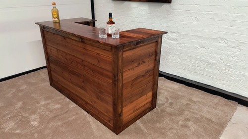 Shapehandmade wooden bar - wooden, pub