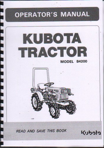 Kubota model b4200 tractor - "model,