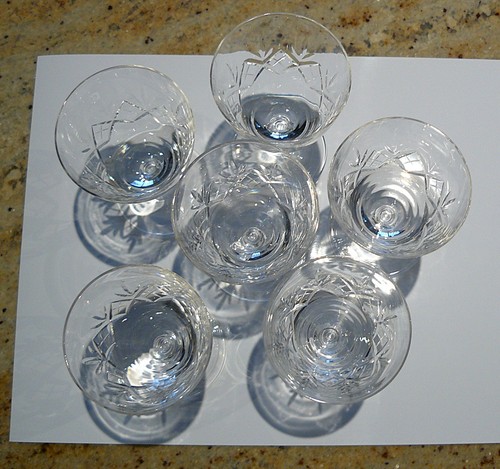 Vintage boxed crystal sherry - boxed,