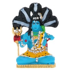 Shiva Statue Murti Car Golden