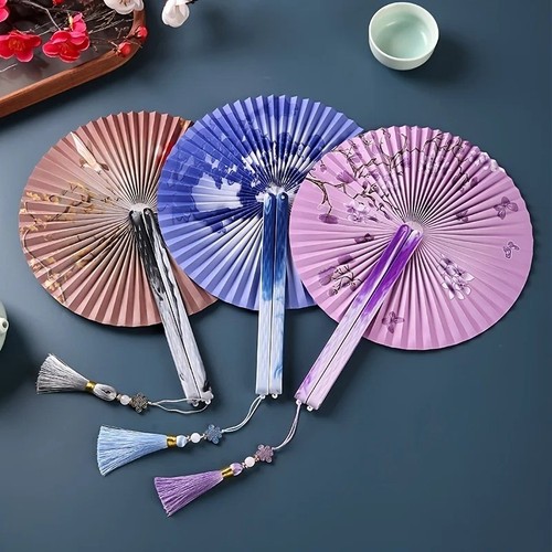 Paper fan chinese floral - -,