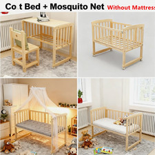 Baby Wooden Bedside Crib