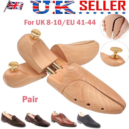 Pair cedar wood men shoe - 1,