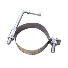 4" Universal Stainless Backbox Hanger Exhaust Bracket Silencer Mount Bar Strap