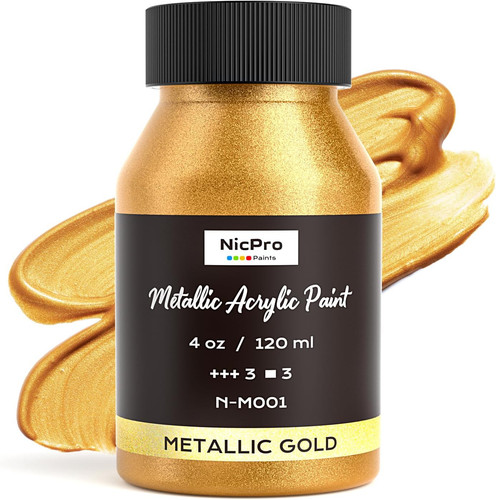 Metallic gold acrylic - acrylic, paint