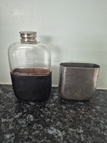 James dixon antique hip flask - james,