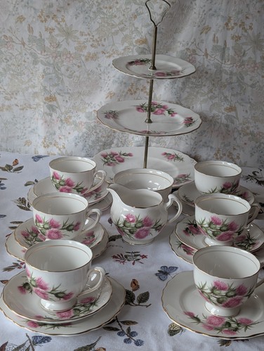 Vintage colclough pink thistle - colclough,
