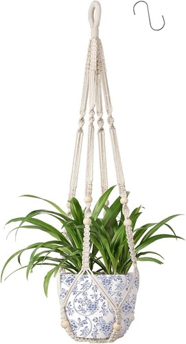 Macrame plant hanger indoor - macrame,