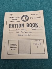 3 Ration Books 1953-1954
