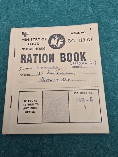 Ration books 1953 - books, 1953-1954