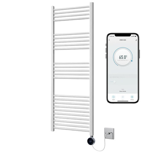 White electric heated towel - electric,
