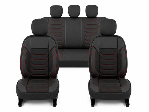 Seat covers black red for - covers,