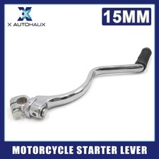 15mm Dia Shaft Silver Tone Motorcycle Engine Kick Start Lever for QJ 125