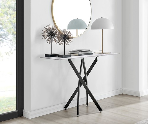 Leonardo console table - table, white