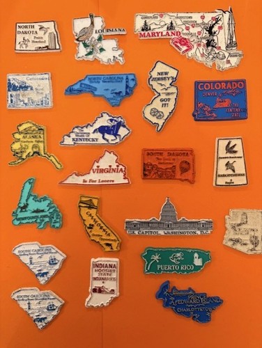 Souvenir fridge magnet usa - magnet,