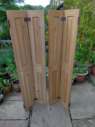 Vintage wooden window shutters