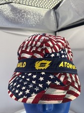 ESAB Surely Atom ARC Patriotic USA Flag Hat; Union Made Welder  USA Cap