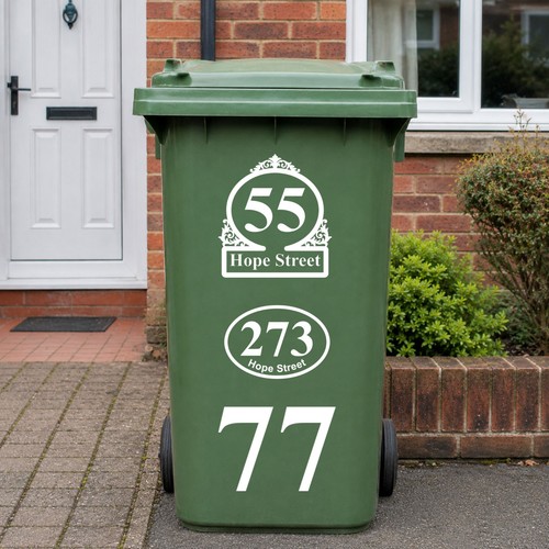 Wheelie bin stickers - bin,